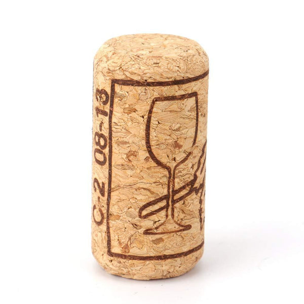 Tebery #8 Natural Wine Corks Premium Straight Cork Stopper 7/8" x 1 3/4", Excellent for Bottled Wine - 100 Count