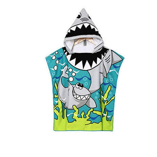 AYUQI Kids Poncho Towel for Bath Beach Swimming Hooded Towel, Kids Soft Cartoon Bathrobe Fast Drying Towel for Girls