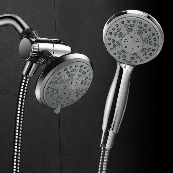 Aquadance by HotelSpa 24-Setting Slimline Showerhead and Hand Shower Combo