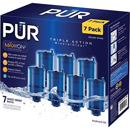 3- Stage Faucet Mount Filters 7 Pack. With Max- Ion Filter Technology