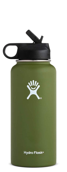 Hydro Flask Water Bottle | Stainless Steel & Vacuum Insulated | Wide Mouth with Straw Lid | Multiple Sizes & Colors