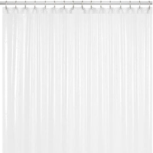 LiBa Mildew Resistant Anti-Bacterial PEVA 8G Shower Curtain Liner, 72x72