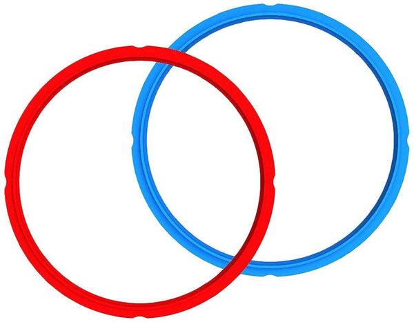 Genuine Instant Pot Sealing Ring 2-Pack - 6 Quart Red/Blue