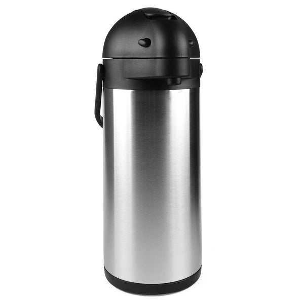 101 Oz (3L) Airpot Thermal Coffee Carafe/Lever Action/Stainless Steel Insulated Thermos / 12 Hour Heat Retention / 24 Hour Cold Retention