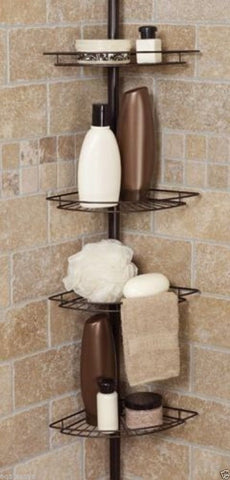 Shower Caddy Corner Shelf Organizer Bath Storage Bathroom Accessory Rack Holder