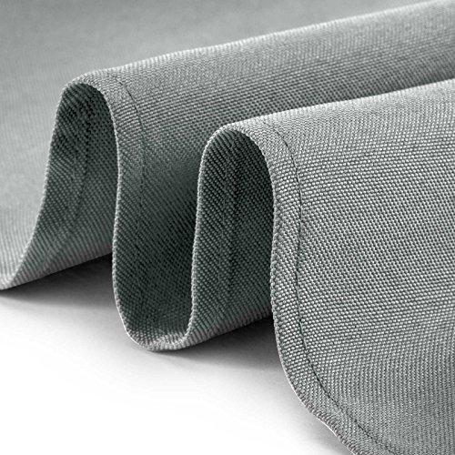 Lann's Linens - 1 Dozen 20" Oversized Cloth Dinner Table Napkins - Machine Washable Restaurant/Wedding/Hotel Quality Polyester Fabric - White