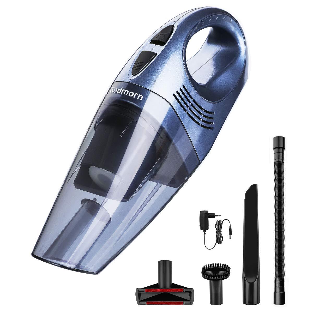 Handheld Vacuum, Godmorn 6KPA Cordless Vacuum Cleaner Rechargeable Hand Vac