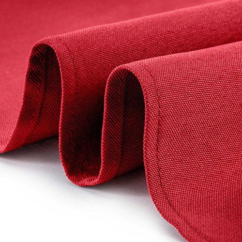 Lann's Linens - 1 Dozen 20" Oversized Cloth Dinner Table Napkins - Machine Washable Restaurant/Wedding/Hotel Quality Polyester Fabric - White