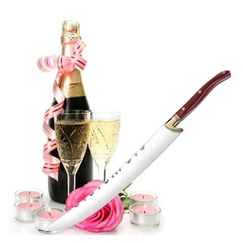 Running Champagne Saber Champagne Opener| Wine Knife Bottle Opener Champagne Sword | With Gift Box Packed Red Wood Handle