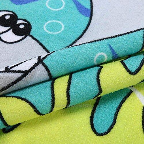 AYUQI Kids Poncho Towel for Bath Beach Swimming Hooded Towel, Kids Soft Cartoon Bathrobe Fast Drying Towel for Girls