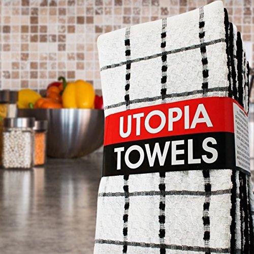 Utopia Towels 12 Pack Kitchen Towels, 15 x 25 Inches Cotton Dish Towels, Tea Towels and Bar Towels