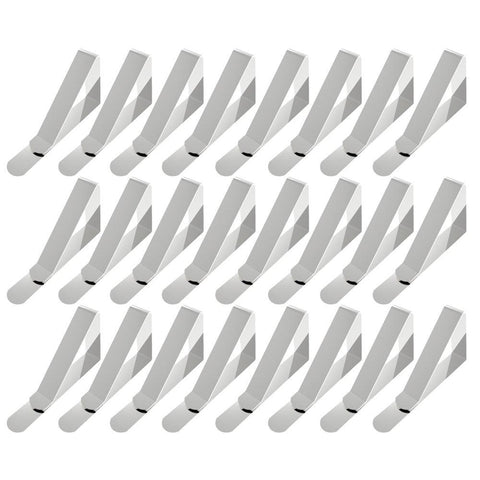 Alamic Tablecloth Clips Picnic Table Clips Stainless Steel Picnic Table Cloth Holders Table Cover Clips Clamps - 12 Pack