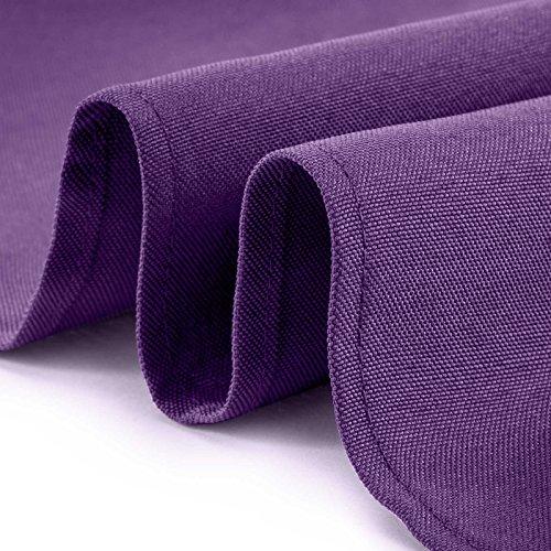 Lann's Linens - 1 Dozen 20" Oversized Cloth Dinner Table Napkins - Machine Washable Restaurant/Wedding/Hotel Quality Polyester Fabric - White