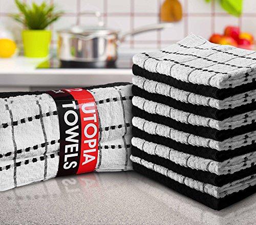 Utopia Towels 12 Pack Kitchen Towels, 15 x 25 Inches Cotton Dish Towels, Tea Towels and Bar Towels