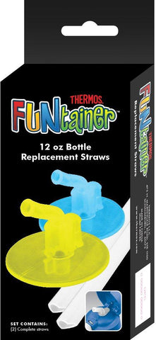 Thermos Replacement Straws for 12 Ounce Funtainer Bottle, Clear