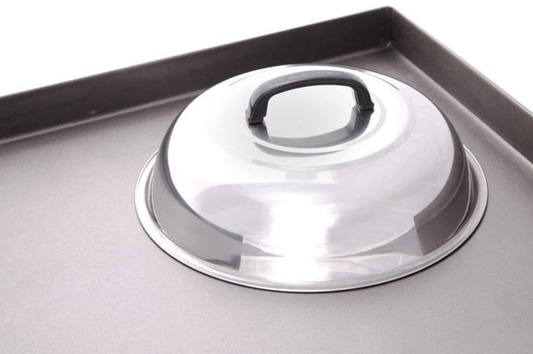 Blackstone Signature Griddle Accessories - 12 Inch Round Basting Cover - Stainless Steel - Cheese Melting Dome and Steaming Cover - Cooking Indoor or Outdoor