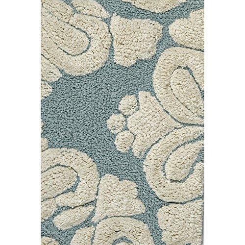 Better Trends / Pan Overseas Medallion 170 GSF 100-Percent Cotton 2-Piece Luxury Tufted Bath Rug Set, 21 by 34/17 by 24-Inch, Beige/Natural