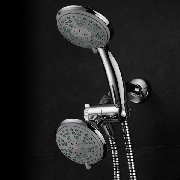 Aquadance by HotelSpa 24-Setting Slimline Showerhead and Hand Shower Combo