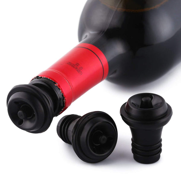 [Newest version] Wine Saver Vacuum Pump Preserver from AKSESROYAL with 4 Valve Air Bottle Stoppers