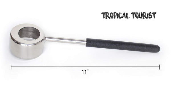 Coconut Opener Tool Set by Tropical Tourist - Food Grade Stainless Steel Opener
