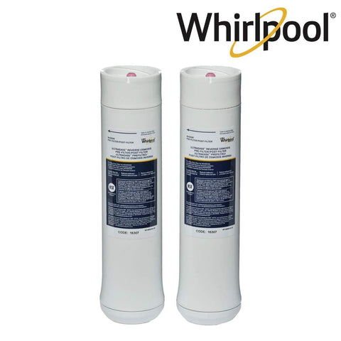 Whirlpool WHEERF Reverse Osmosis Replacement Pre/Post Water Filters (Fits Systems WHAROS5, WHAPSRO & WHER25)