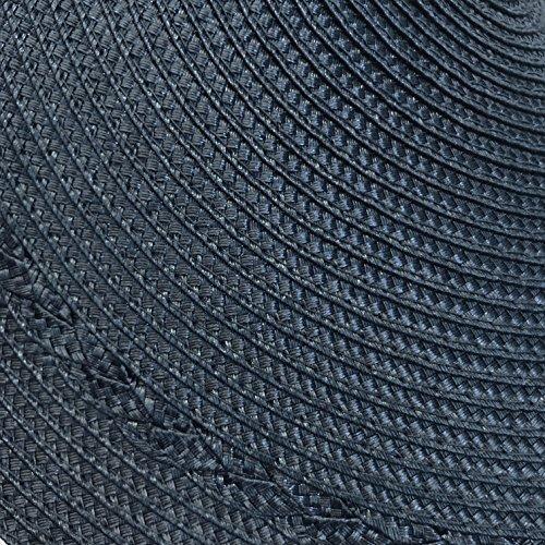 Benson Mills Braided Edge Round Placemats (Set of 6), 15", Navy