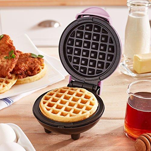 Dash Mini Maker: The Mini Waffle Maker Machine for Individual Waffles, Paninis, Hash browns, & other on the go Breakfast, Lunch, or Snacks - Aqua