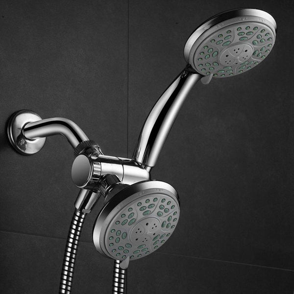 Aquadance by HotelSpa 24-Setting Slimline Showerhead and Hand Shower Combo