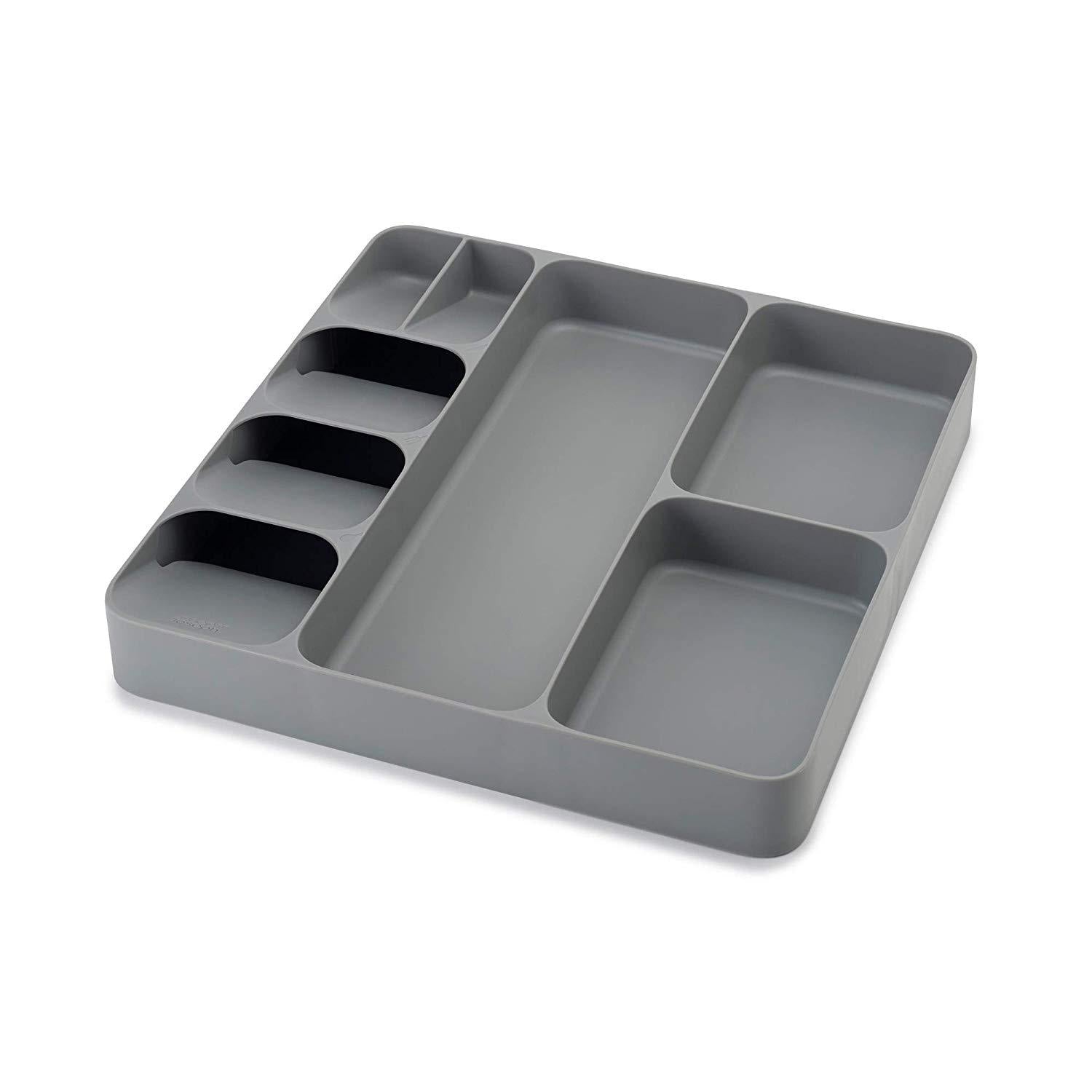 Joseph Joseph 85119 DrawerStore Kitchen Drawer Organizer Tray for Cutlery Silverware, Gray