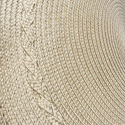 Benson Mills Braided Edge Round Placemats (Set of 6), 15", Navy