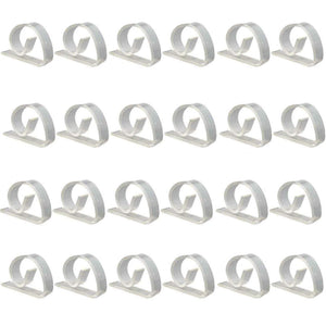 Ogrmar 24 Pack Clear Plastic Tablecloth Clips Table Cover Holder Party (24 Pack)