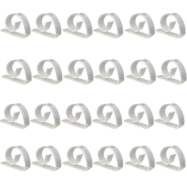 Ogrmar 24 Pack Clear Plastic Tablecloth Clips Table Cover Holder Party (24 Pack)