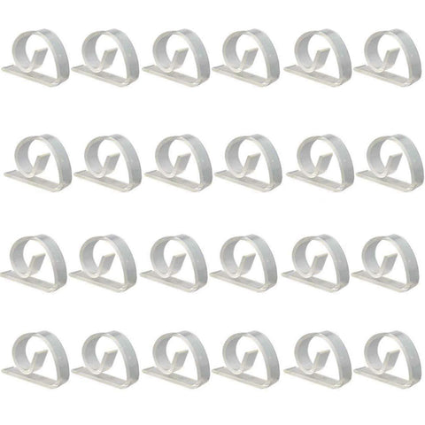 Ogrmar 24 Pack Clear Plastic Tablecloth Clips Table Cover Holder Party (24 Pack)