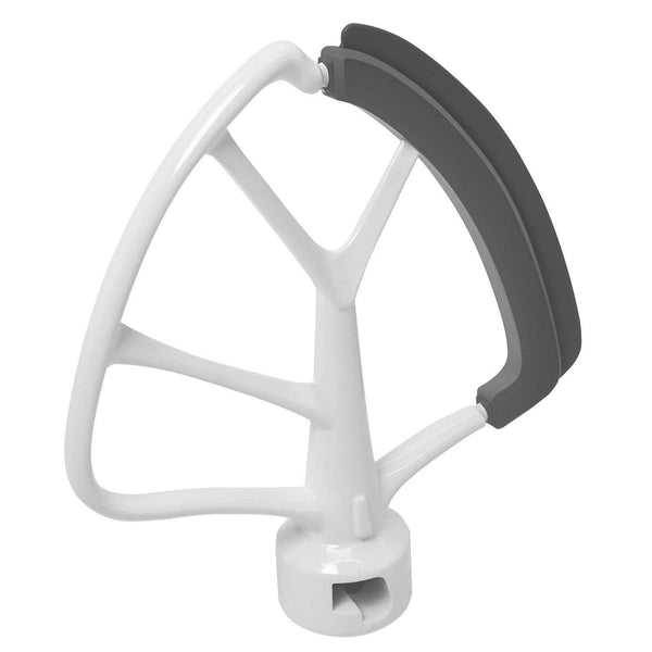 KITCHPOWER 4.5-5 Quart Flex Edge Beater for KitchenAid Tilt-Head Stand Mixers White