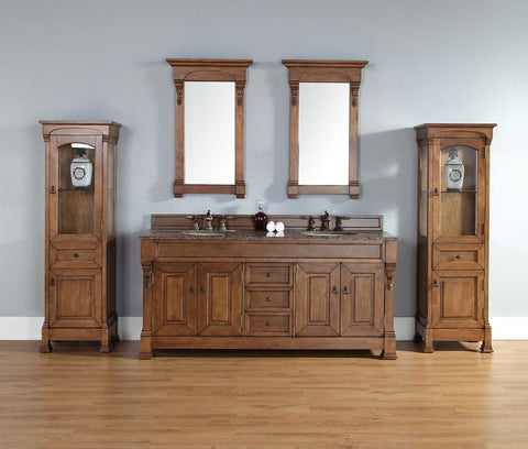 Double Sink Vanity in Country Oak