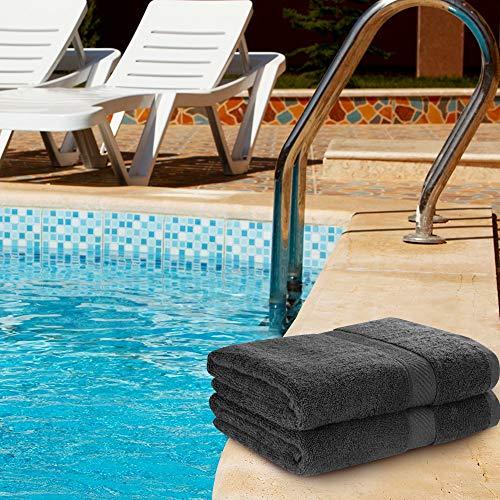 Utopia Towels Cotton Bath Towels, 6 Pack, (24 x 48 Inches), Pool Towels and Gym Towels, White