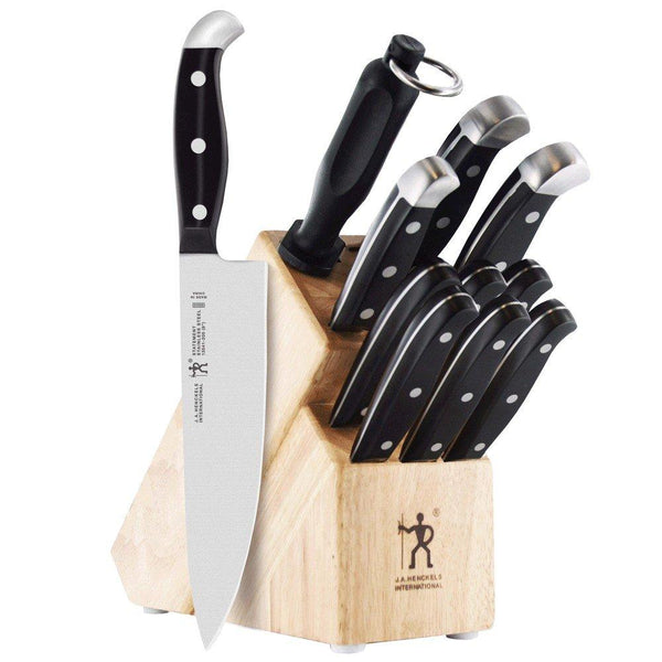 J.A. Henckels International 13550-005 Statement Knife Block Set, 15-pc, Light Brown