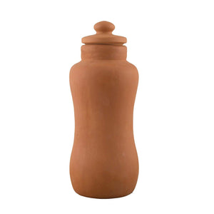 Odishabazaar Handmade Clay Terracotta/Clay Classic Water Bottle 1000ml Health Benefits