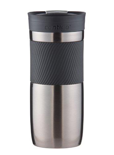 Contigo Stainless Steel Travel Mug | Vacuum-Insulated Coffee Mug | SNAPSEAL Byron Travel Mug, 24oz, Matte Black