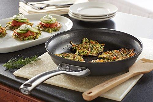 Calphalon Contemporary Hard-Anodized Aluminum Nonstick Cookware, Omelette Fry Pan, 10-inch and 12-inch Set, Black, New Version - 2018986