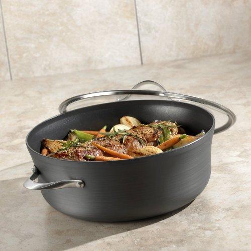 Calphalon Contemporary Hard-Anodized Aluminum Nonstick Cookware, Omelette Fry Pan, 10-inch and 12-inch Set, Black, New Version - 2018986