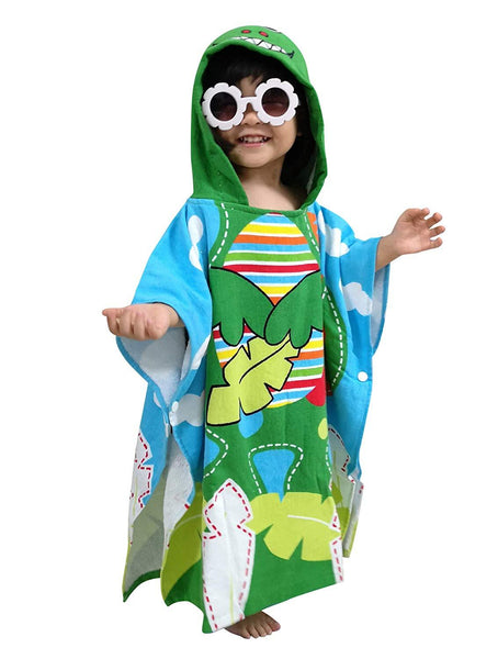 Athaelay Kids Beach Towels for 1 to 5 Years Old, Cotton, Use for Baby Toddler Boys Bath Pool Swim Poncho Cover-ups Cape, Extra Large 24x48, Ultra Breathable and Soft for All Seasons, Shark Theme