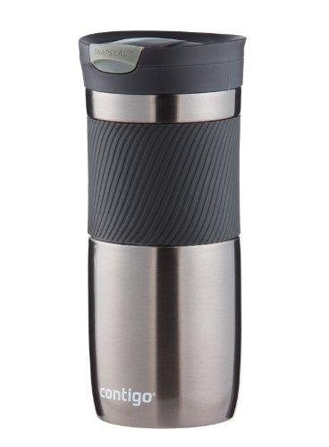 Contigo Stainless Steel Travel Mug | Vacuum-Insulated Coffee Mug | SNAPSEAL Byron Travel Mug, 24oz, Matte Black