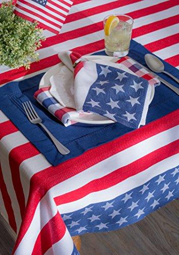 DII 14x74" Jute/Burlap Table Runner, 4th of July - Perfect for Independence Day, July 4th Party, Summer BBQ and Outdoor Picnics