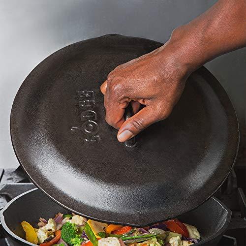 Lodge Cast Iron Skillet, Pre-Seasoned and Ready for Stove Top or Oven Use, 10.25", Black