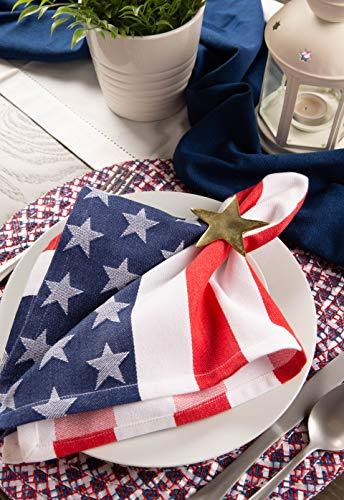 DII 14x74" Jute/Burlap Table Runner, 4th of July - Perfect for Independence Day, July 4th Party, Summer BBQ and Outdoor Picnics