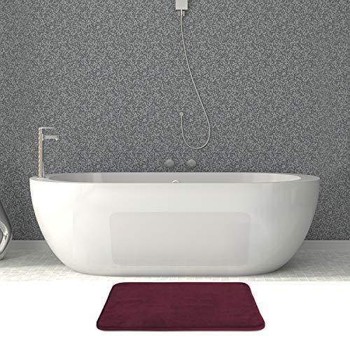 AOACreations Non Slip Memory Foam Bathroom Bath Mat Rug 3 Piece Set, Includes 1 Large 20" x 32", 1 Contour 20" x 20" and 1 Small 17" x 24" (Dark Brown)