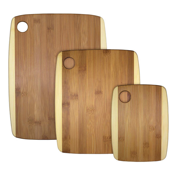 Totally Bamboo 3-Piece Bamboo Serving and Cutting Board Set