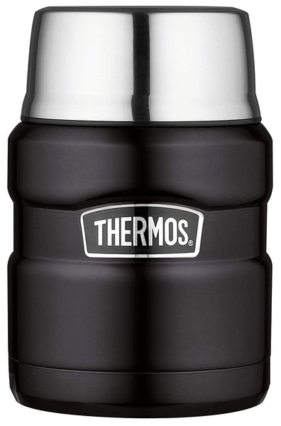 Thermos Stainless King 16 Ounce Food Jar with Folding Spoon, Stainless Steel