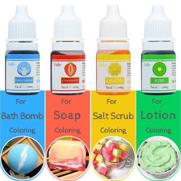 Food Coloring - 12 Color Bright Rainbow Cake Food Coloring Set for Baking, Decorating, Icing and Cooking - Assorted Variety Liquid Food Color Dye for Slime Making and DIY Crafts - .25 fl. oz. Bottles